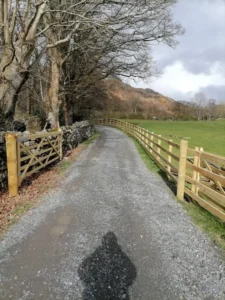 Wooden Fencing For A Horse Field